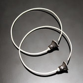 Bijoux Ethniques Touareg Boucles d'oreilles croles en argent 07 Tesibit bne Design 4,5 cm