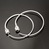 Bijoux Ethniques Touareg Boucles d'oreilles Croles en argent 11 Tesibit Boules 3,5 cm