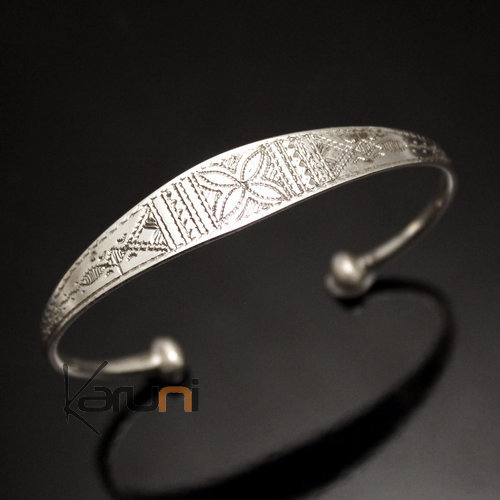 Bracelet en argent large Grav Homme/Femme 29