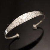 Bracelet en argent large Grav Homme/Femme 30