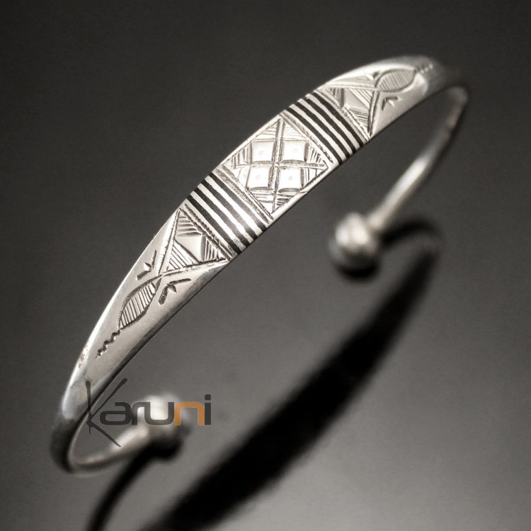 Bracelet Boucle Argenté Unisexe - Plaqué Argent, Neuf Avec étiquettes - France