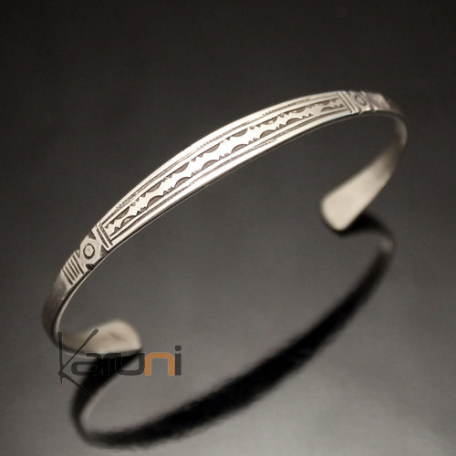 Bracelet en argent large Grav Homme/Femme 32