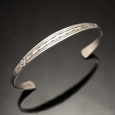 Bracelet en argent large Grav Homme/Femme 32