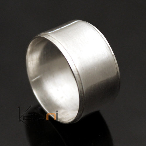 Bague Anneau Alliance argent homme/femme Lisse 02 Bande Inspiration Karuni