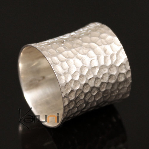 Bijoux Touareg Ethniques Bague Anneau Argent homme/femme 06 Large Martel Inspiration Karuni