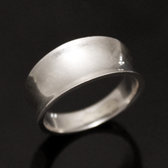 Bijoux Touareg Ethniques Bague en Argent Bandeau Curve Lisse Inspiration Karuni