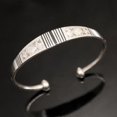 bracelet argent ébène