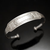 Bijoux Touareg Ethniques Bracelet Gourmette en Argent Homme/Femme 14 Large