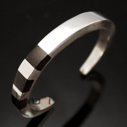 Bracelet argent ebene Karuni