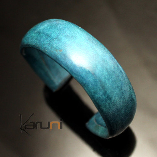 Bracelet en Cuir Large 02 Bleu Turquoise