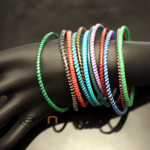 Bracelets JOKKO en Plastique Recyclé Homme Femme Enfant 40 Multicolore Sombre (x12)