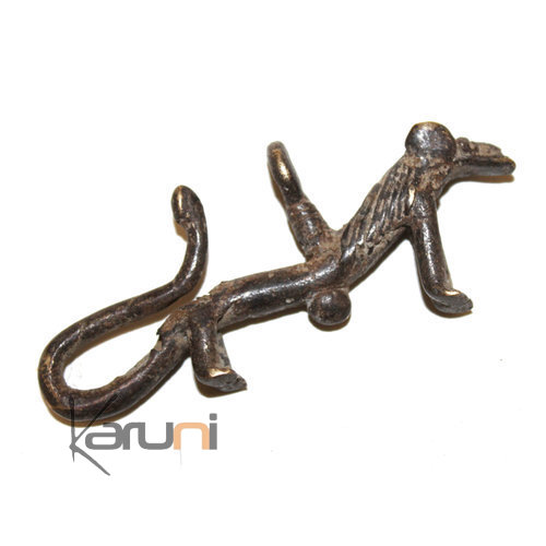 Art Dogon Africain Bronze Pendentif Amulette Sculpture  ethnique Afrique 11 Lion