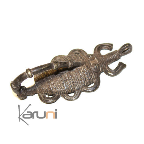 Art Dogon Africain Bronze Pendentif Amulette Sculpture  ethnique Afrique 13 Scorpion