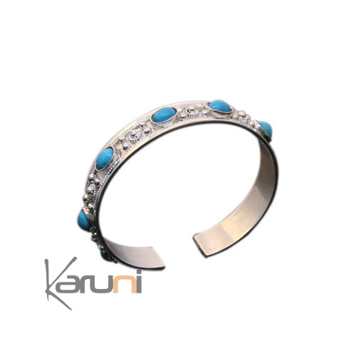 Bracelet Exception Argent Turquoise 01