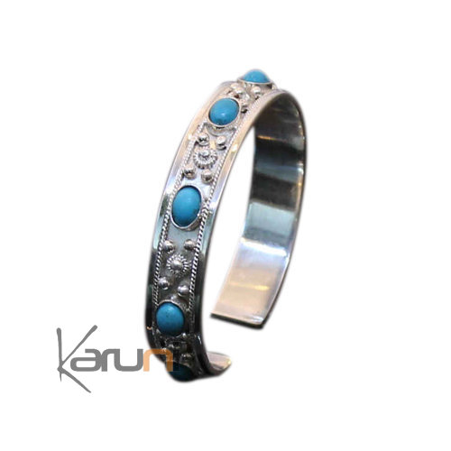 Bracelet Exception Argent Turquoise 01