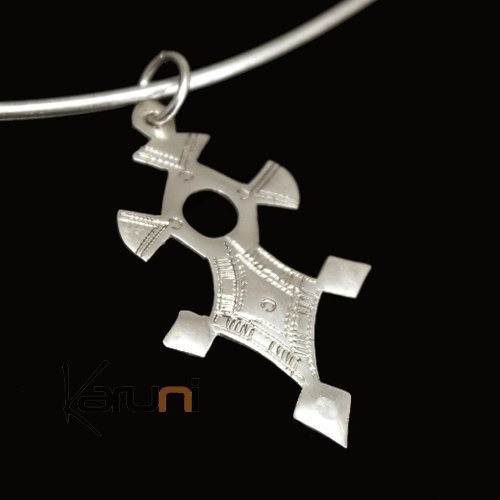 Pendentif en Argent Croix du Sud Du Niger Inabagret 01