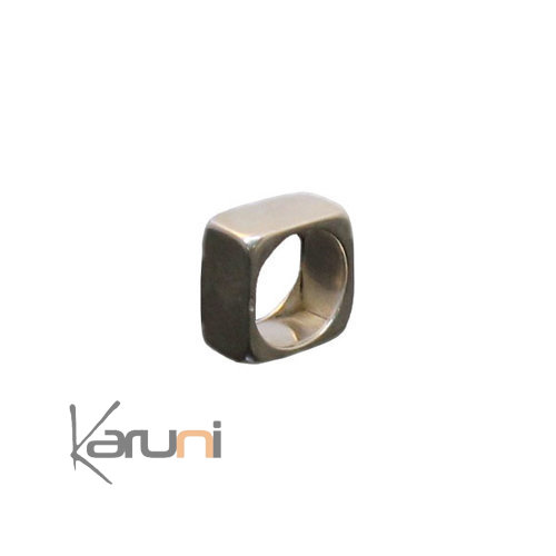 Bague Argent Exception Carré - KARUNI