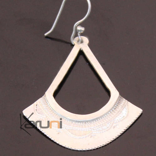 Boucles Argent Exception Gravées Eventail 2