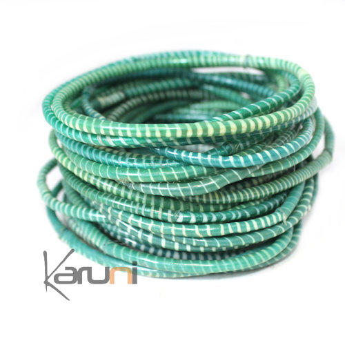 Bracelets JOKKO en Plastique Recyclé Vert pale (x12)