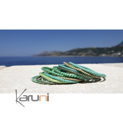 Bracelets JOKKO en Plastique Recyclé Kaki (x12)