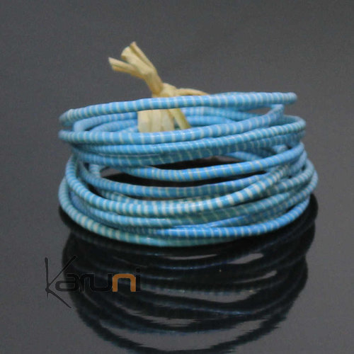 Bracelets JOKKO en Plastique Recyclé Bleu Clair (x12)
