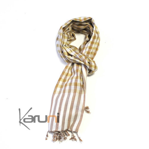 Krama Cheche Foulard Echarpe Plaid Coton Cambodge Homme/Femme 