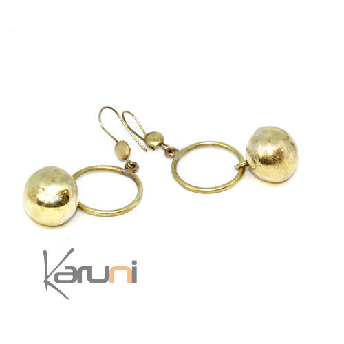 Boucles d'Oreilles Peul Fulani Boules