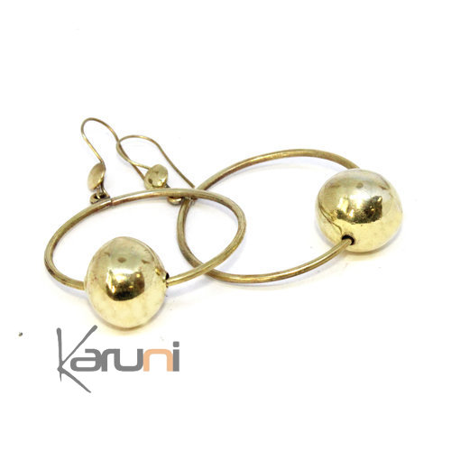 Boucles d'Oreilles Peul Fulani Boules 2