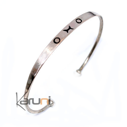 Bracelet Fin en Argent 750 et Cuivre Homme/Femme/Enfant 3002