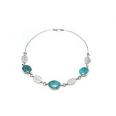 Collier Karuni turquoises et argent