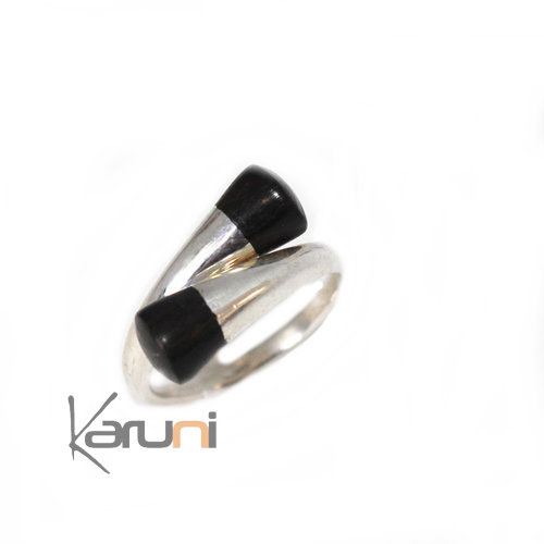 Bague croise bne argent Karuni