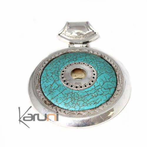 Pendentif Argent turquoise