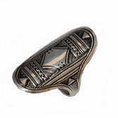 Bague argent 960 grave 