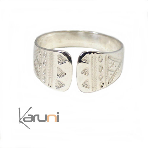 Bague croise argent 960