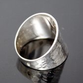 Bijoux Touareg Ethniques Bague en Argent Bandeau Large Martel Inspiration Karuni c