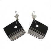 Boucles fantaisie argent ebene