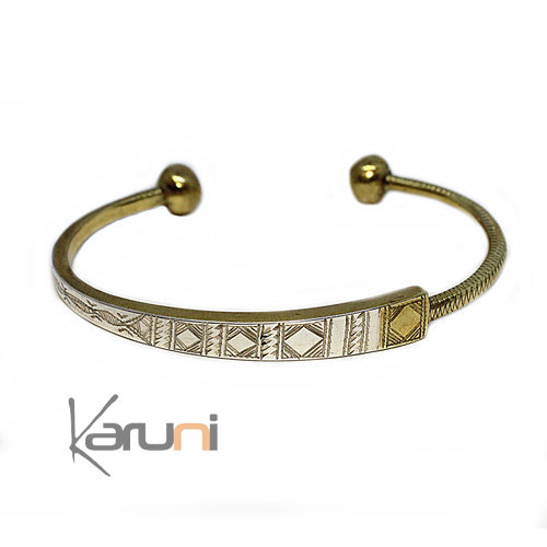 Bracelet bronze argent reglable