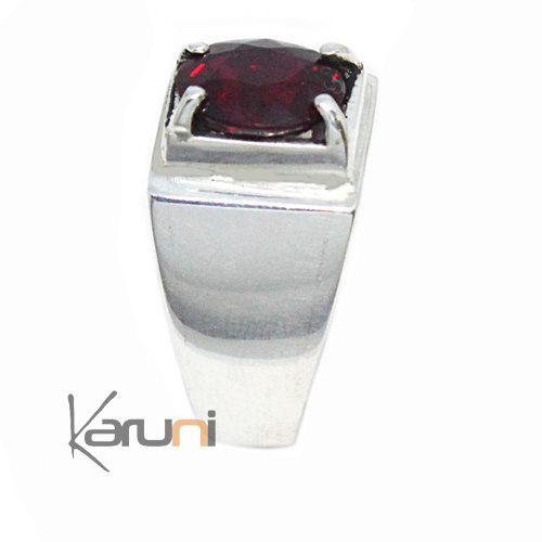 Bague argent 999 cristal