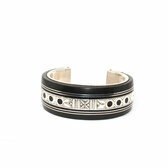 Bracelet argent ebene grav