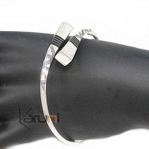 Bracelet argent, ebene , grav