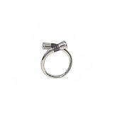 Bague argent massif croise