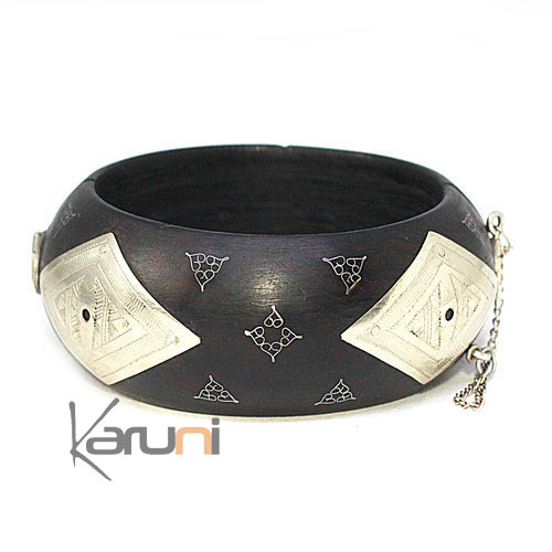 bracelet ebene argent