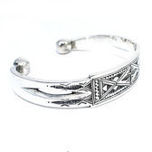 Bracelet argent massif exception