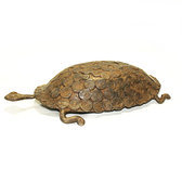 Sculpture Dogon bronze tortue