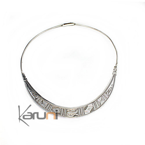 Torque collier argent massif