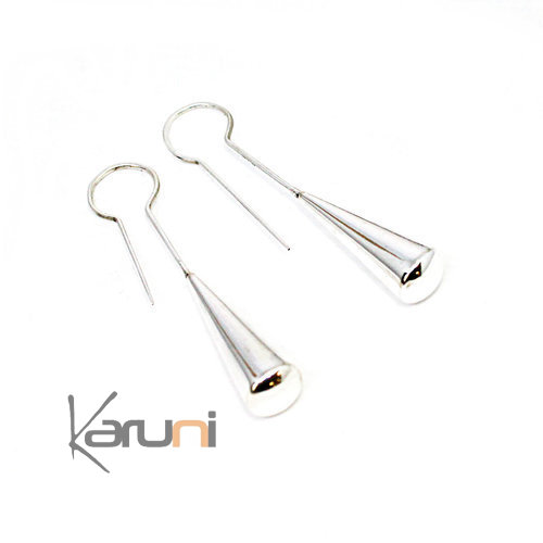 Boucles d'oreilles argent massif 