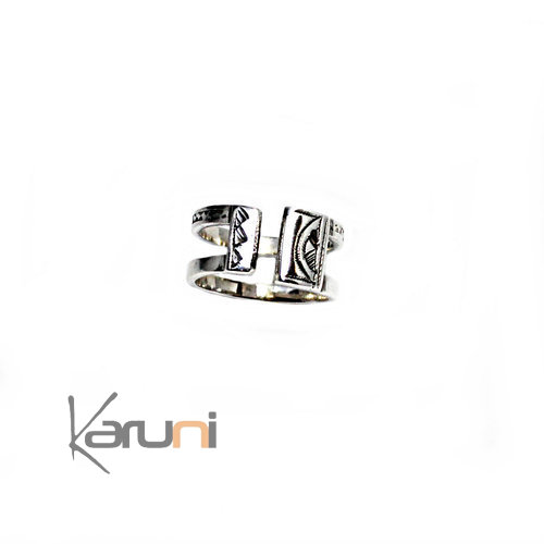 Bague Argent Massif Reglable 1125