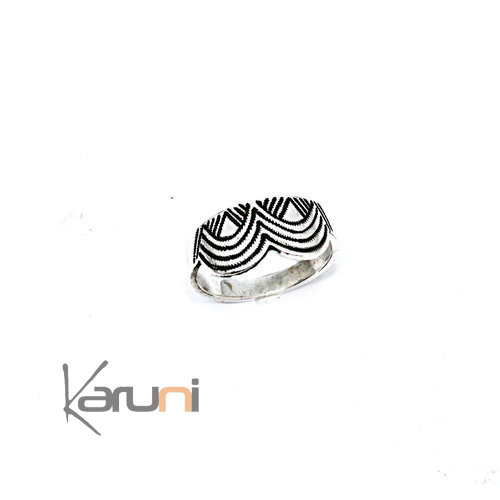 Bague Argent Massif Volute 1128