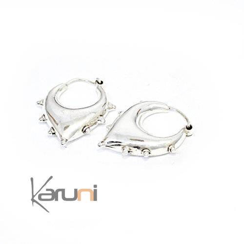 Boucles d'oreilles Argent 925 Triangle 5133