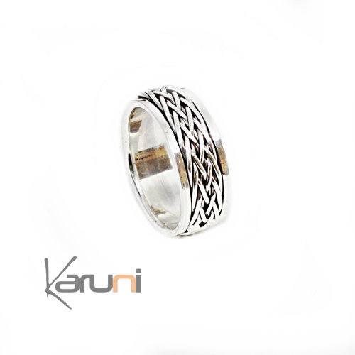 Bague anti stress argent 925